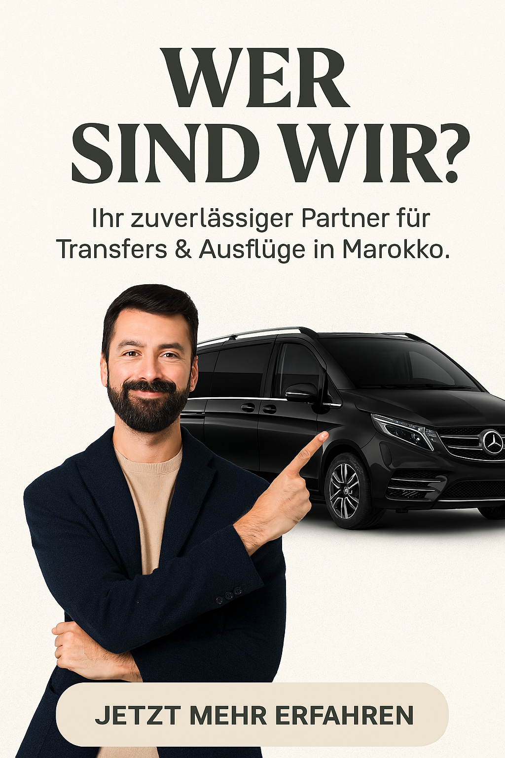Privater Flughafentransfer in Marokko – Transfers.ma bietet zuverlässige Fahrten von Agadir, Marrakesch und Casablanca mit komfortablen Fahrzeugen