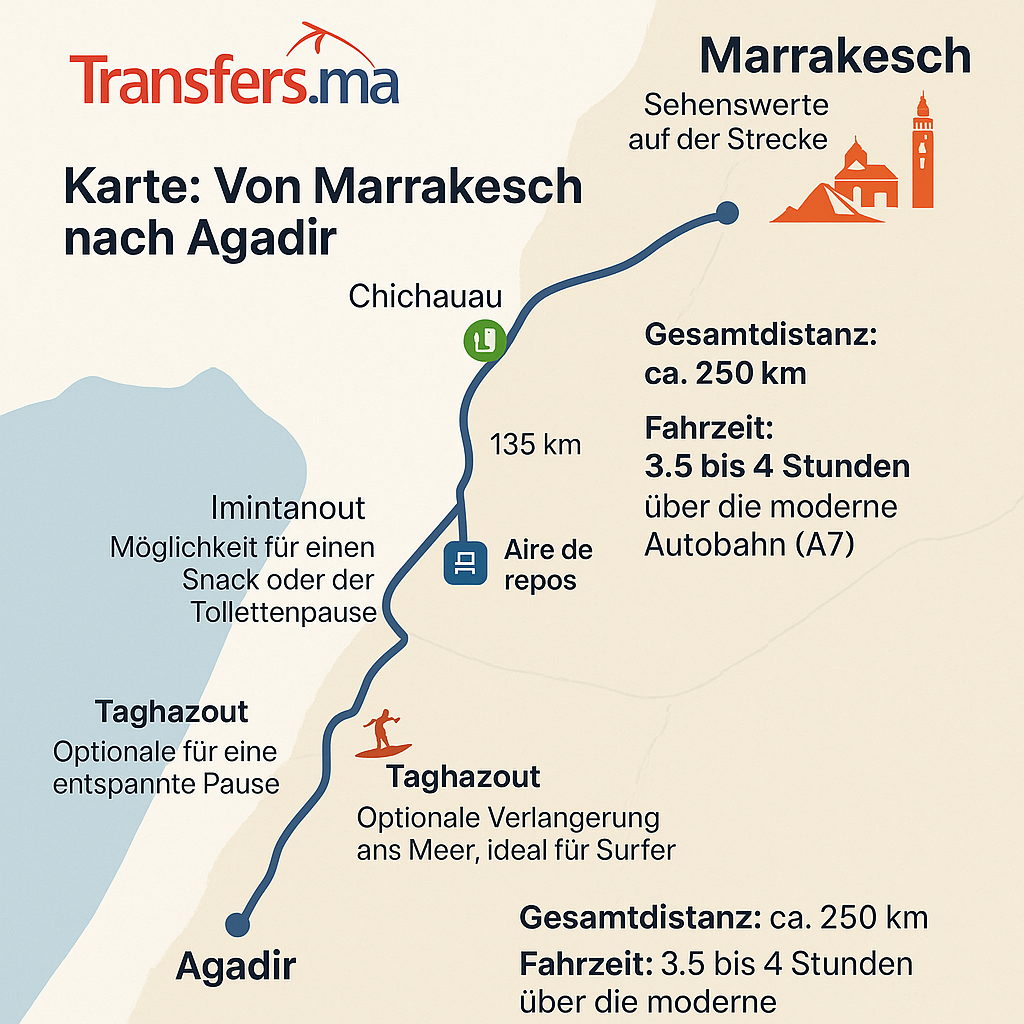 Agadir nach Marrakesch